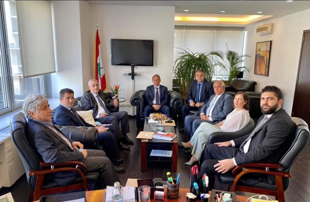 الوزير شرف الدين إستقبل رئيس وأعضاء الصندوق المركزي للمهجرين