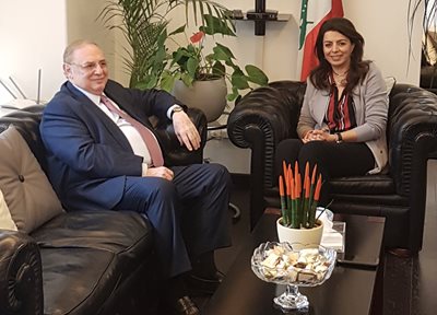 شريم استقبلت النائب الدكتور فريد البستاني