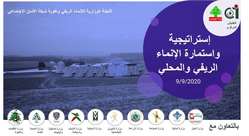 الاستمارة الرقمية للإنماء الريفي والمحلي