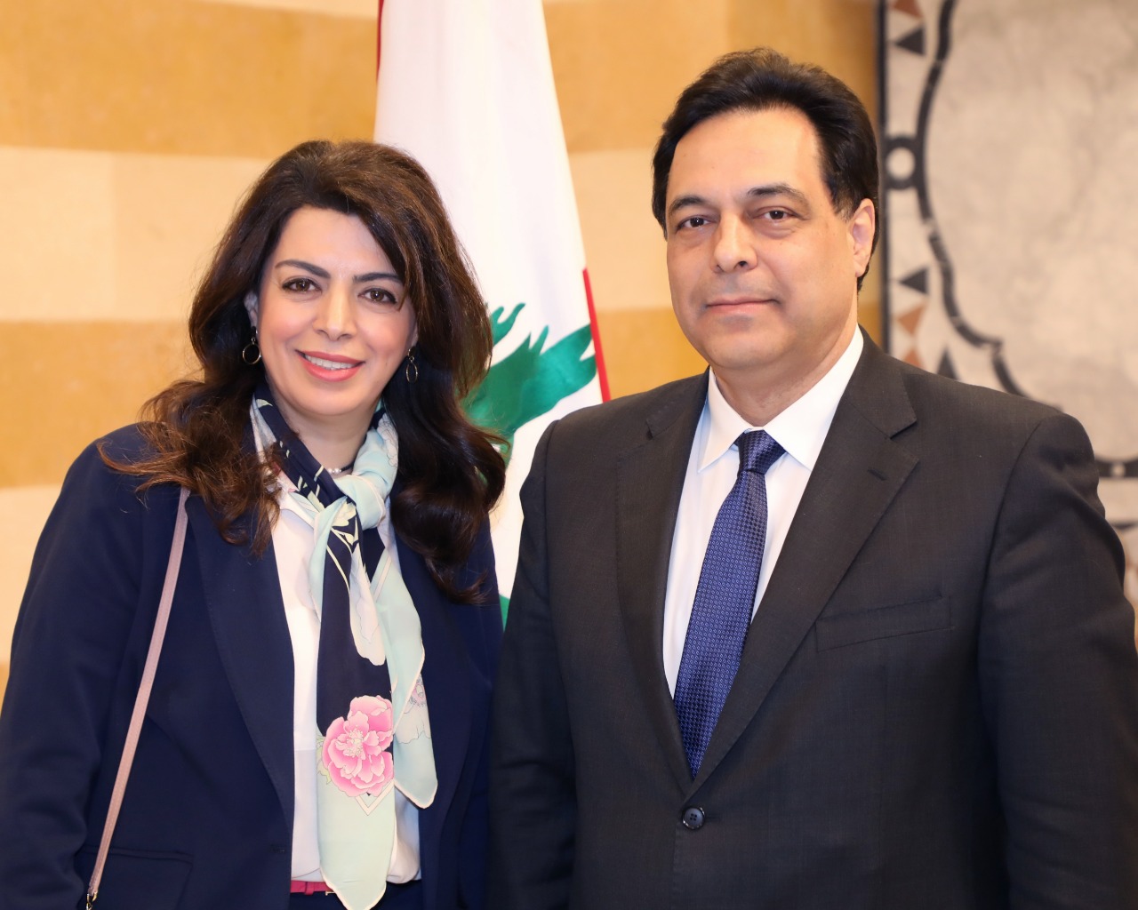 شريم تلتقي رئيس الحكومة حسان دياب